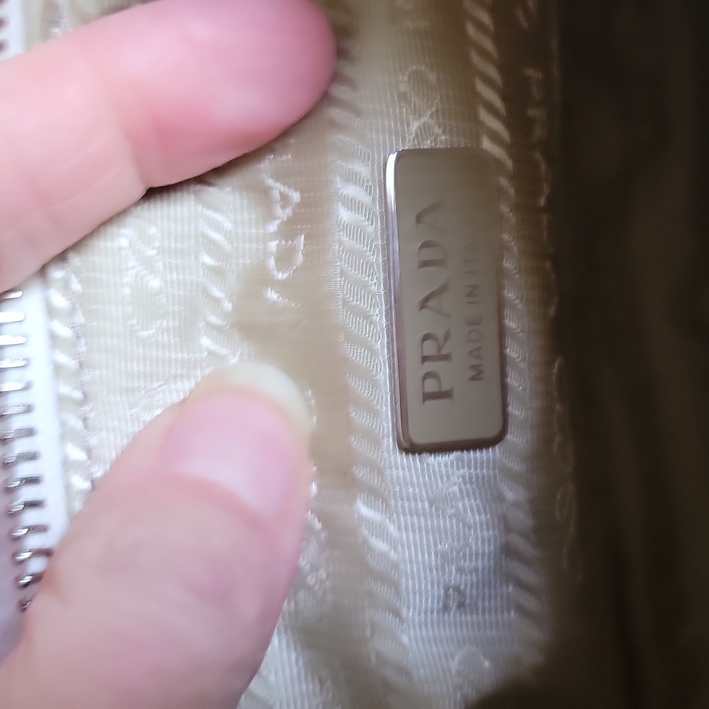 Prada White Shearling Shoulder Bag The Reissue 2000 - Picture 11 of 16